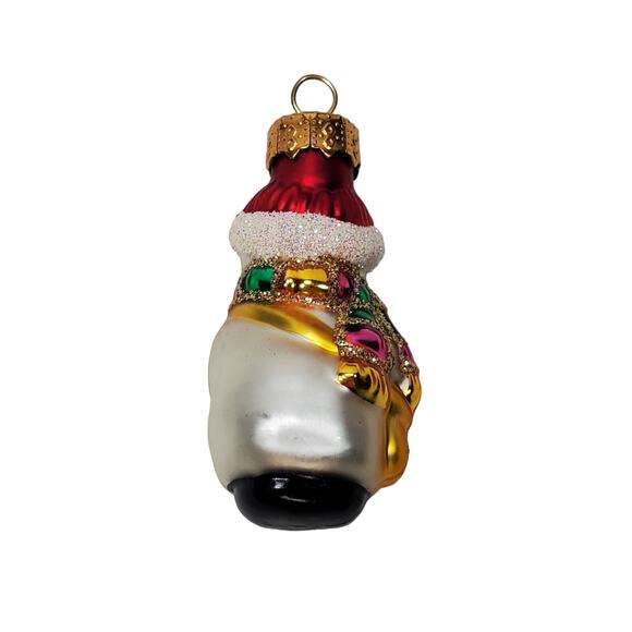 Christmas Ornament Hand Blown Glass Snowman Thomas Pacconi Classics 2003 Holiday - Picture 2 of 4